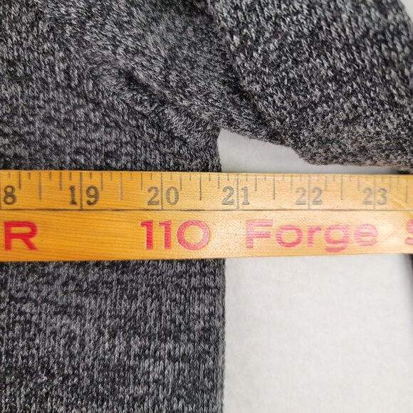 Clara Sunwoo Small Heather Asymmetric Cowl Neck Tunic Gray Long Sleeve USA - Picture 10 of 11